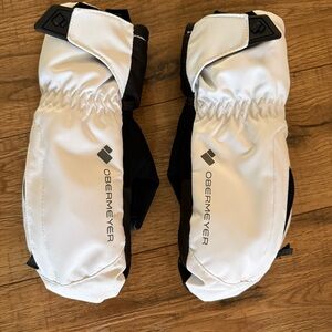 Obermeyer Teen M Black and White Gloves
